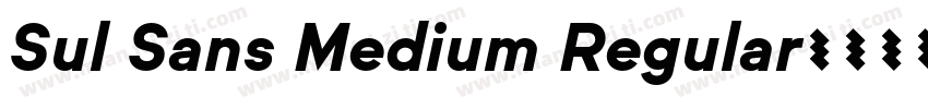 Sul Sans Medium Regular字体转换